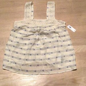 Old Navy White Cotton Tank